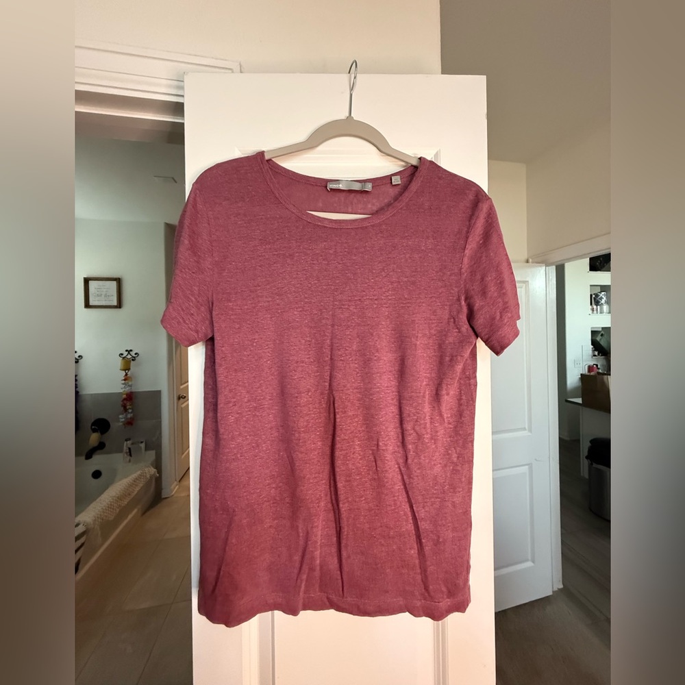 Vince Short Sleeve Tee in Rose